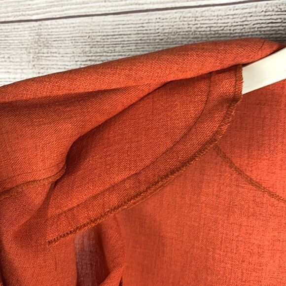 NWT EMMELLE Terracotta Blouse Lightweight Jacket Top - Picture 10 of 15